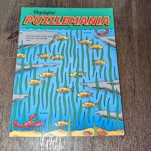 Vintage 1990 Highlights Puzzlemania Activity Puzzle Work Book Not Used